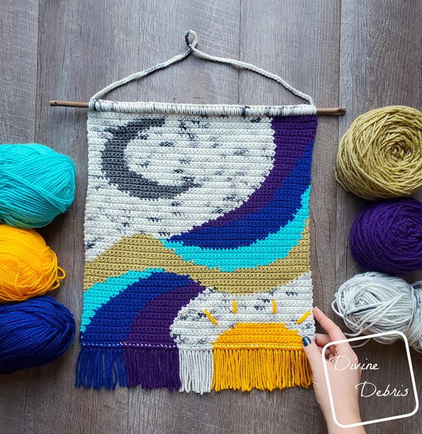 Follow the Moon Wall Hanging