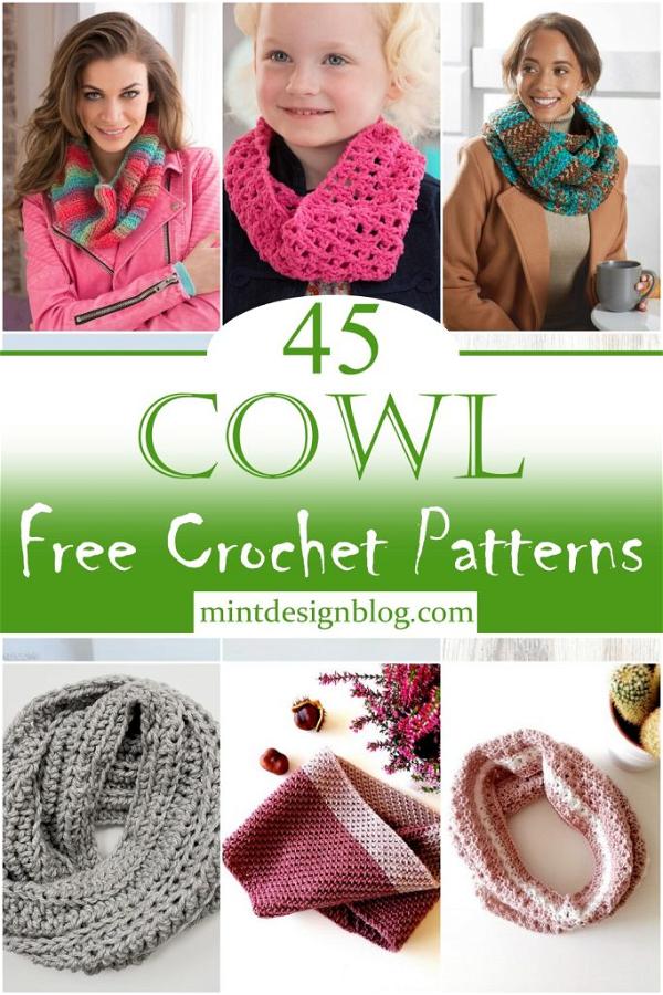 45 Free Crochet Cowl Patterns (With Pictures) - Mint Design Blog