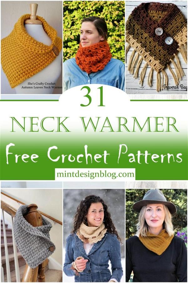 31 Free Crochet Neck Warmer Patterns - Mint Design Blog