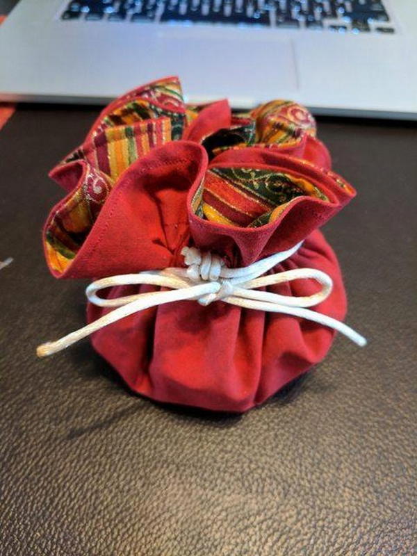 Homemade Segmented Dice Bag