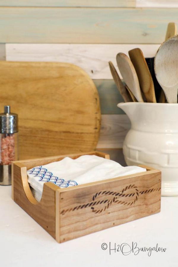 How To Make A Wooden Napkin Holder