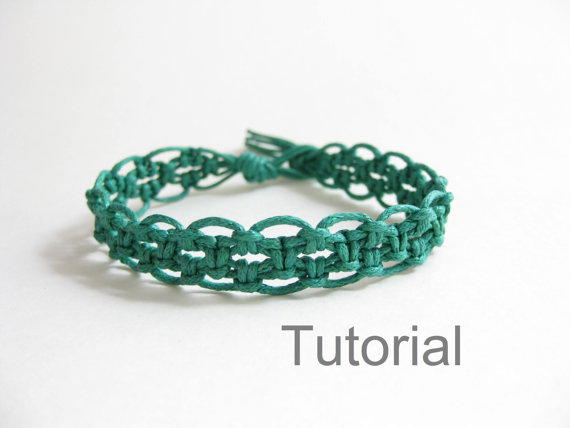 Lacy hemp bracelet