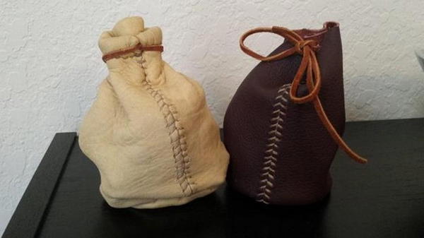 Skyrim Inspired Leather Dice Bag