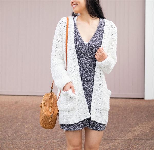 Textured Pocket Cardigan