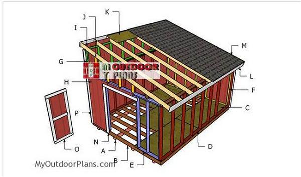 12x16 Lean To Shed Plans