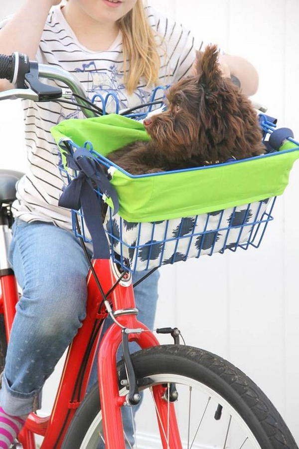 Bike Basket Liner DIY