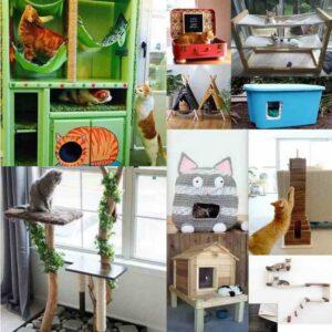 28 DIY Cat House Ideas - Mint Design Blog