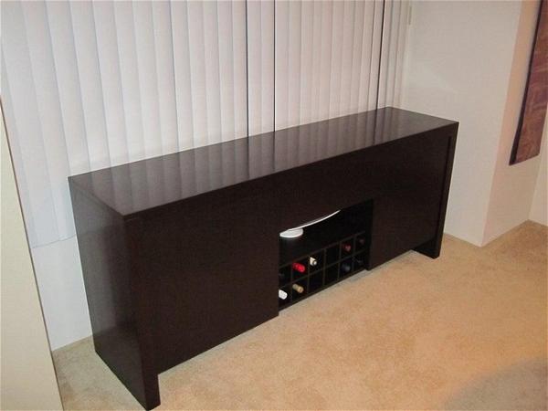 Bowling Alley Sideboard With Wine Storage