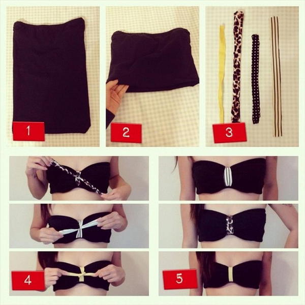 Center Tied Bandeau Top DIY