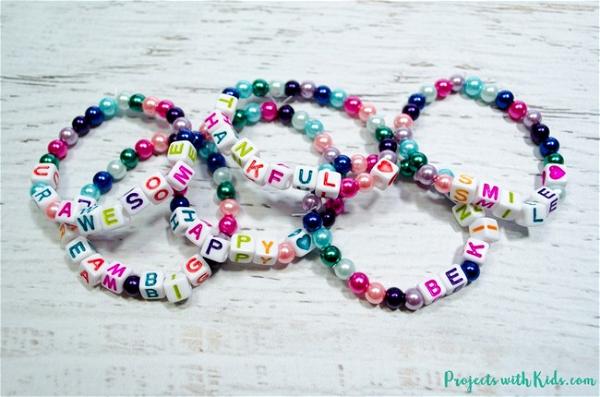 Colorful Beaded Friendship Bracelets For Kids