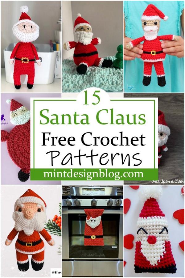 15 Crochet Santa Claus Patterns For Christmas Decor