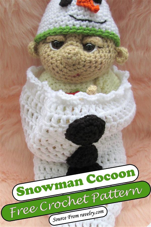 Crochet Snowman Cocoon