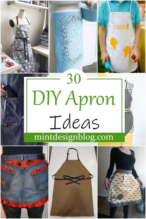 30 DIY Apron Ideas That Will Inspire You - Mint Design Blog