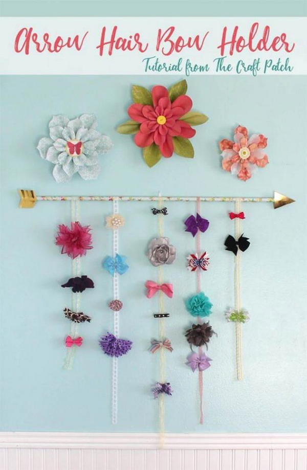 DIY Arrow Hair Bow Holder