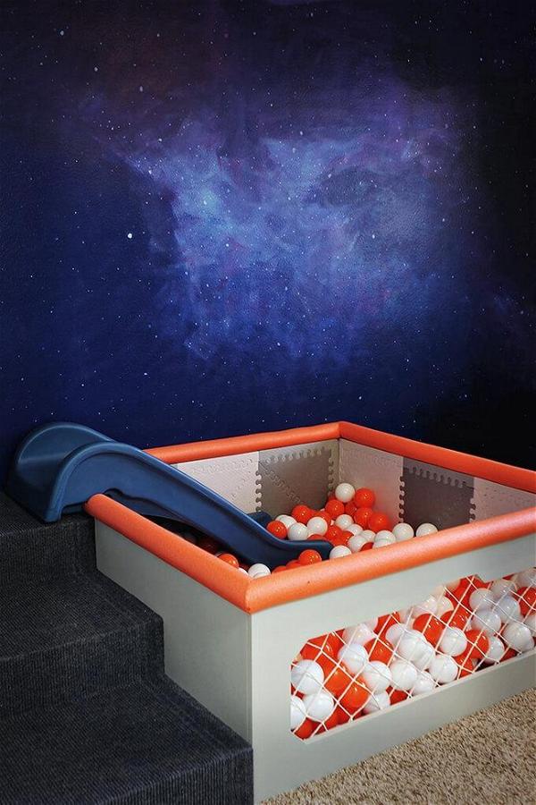 DIY Ball Pit With Slide