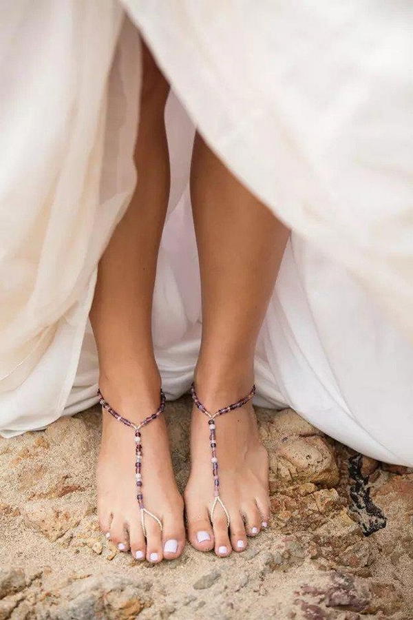 DIY Barefoot Beach Sandals