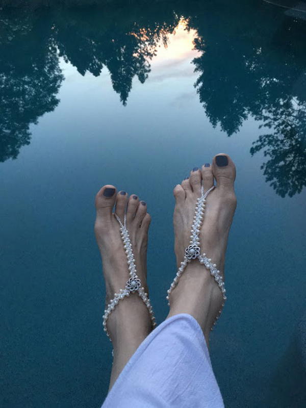 DIY Barefoot Sandals