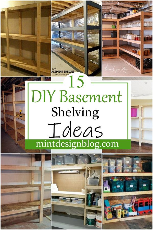 DIY Basement Shelving Ideas 2