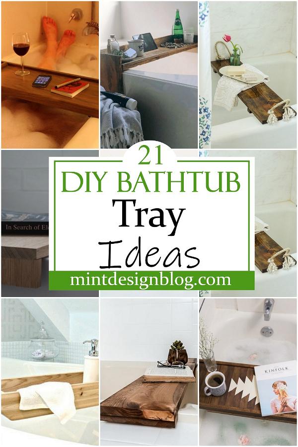 DIY Bathtub Tray Ideas 2