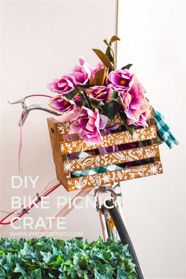 DIY Bike Picnic Crate