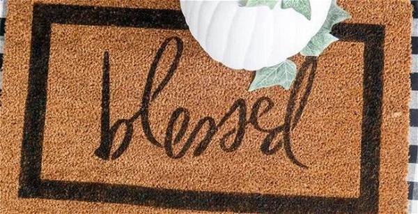 DIY Blessed Doormat