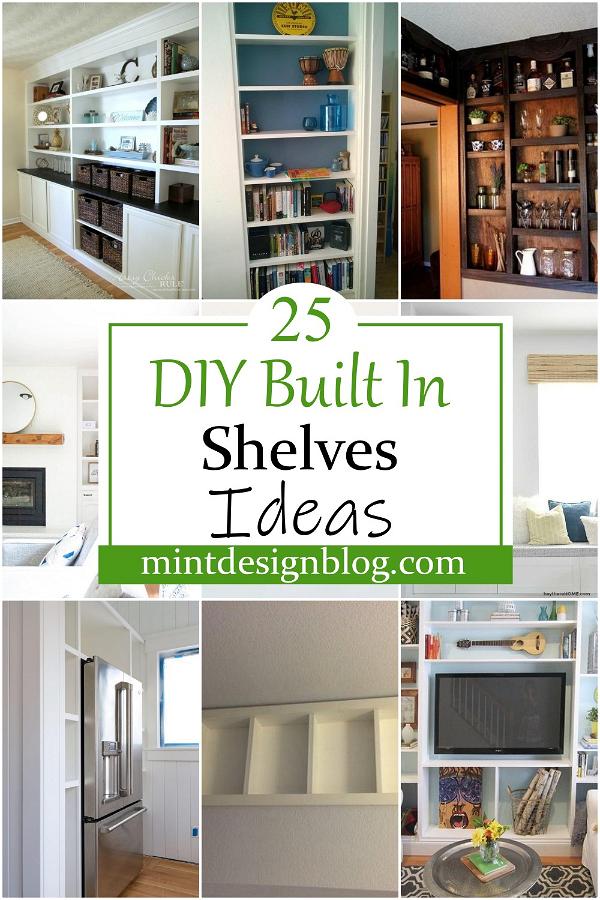 DIY Built In Shelves Ideas 2