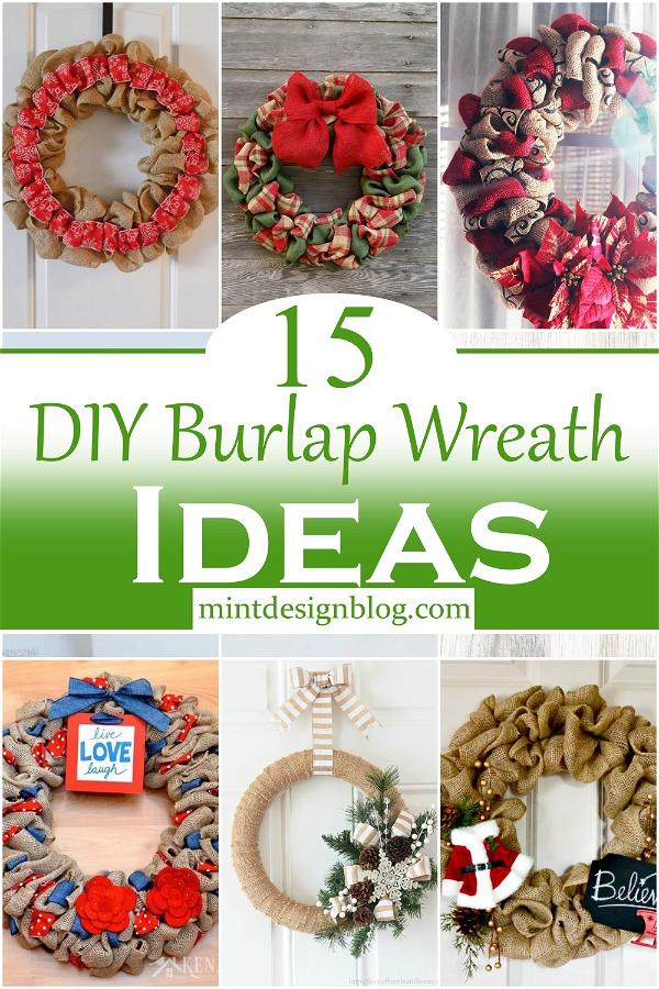 DIY Burlap Wreath Ideas 2