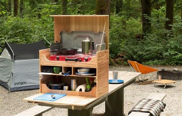 DIY Tiny Kitchen  The perfect for DIY Kitchen for Camping 