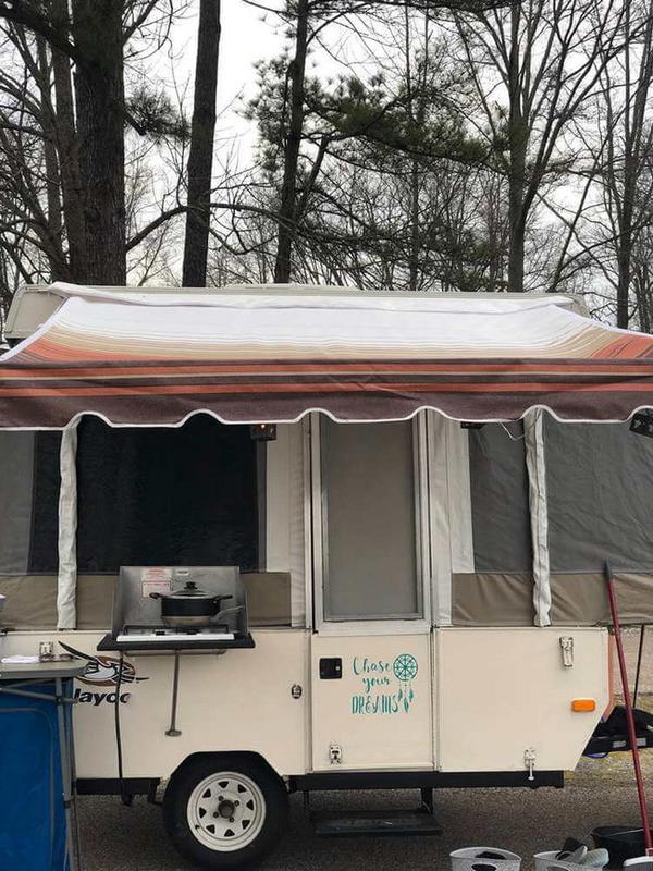 DIY Camper Awning For A Pop-up Camper