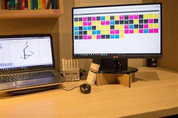 DIY Cardboard Monitor Stand