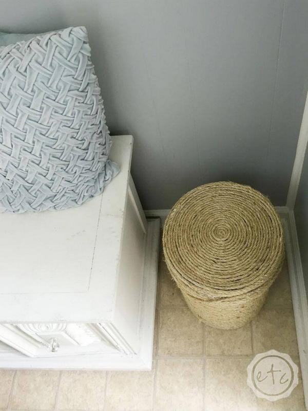 DIY Cat Scratching Post And Storage Bin