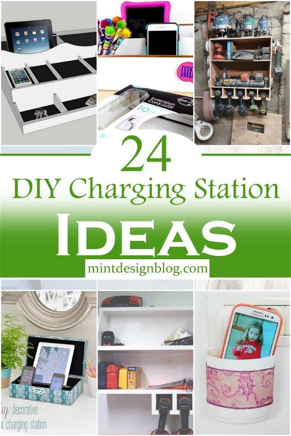 24 DIY Charging Station Ideas You Can Build Easilly - Mint Design Blog