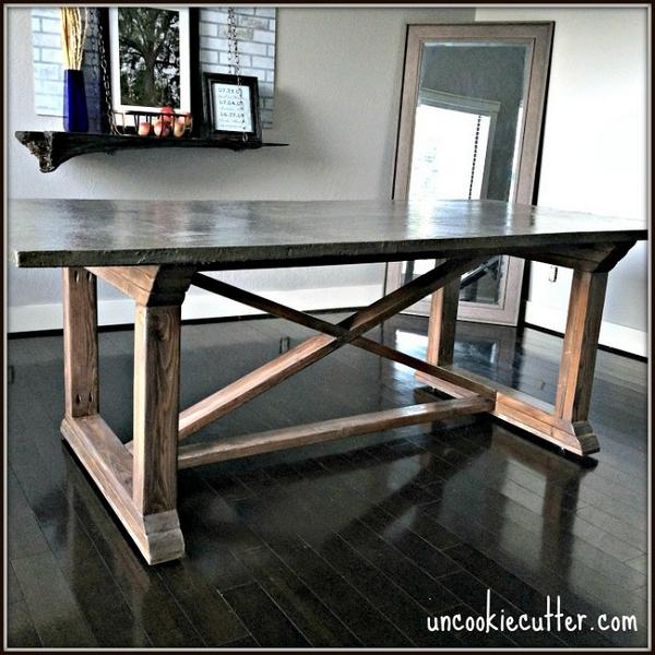 DIY Concrete Kitchen Table