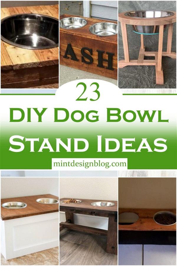 23 DIY Dog Bowl Stand Ideas - Mint Design Blog