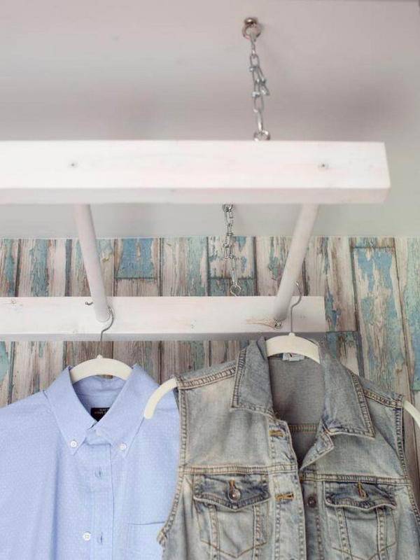 DIY Drying Rack From Ladder