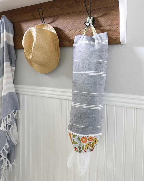 DIY Fabric Grocery Sack Holder