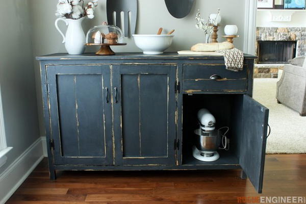 DIY Farmhouse Buffet Sideboard