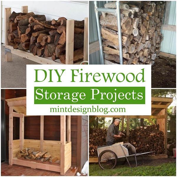 20 DIY Firewood Storage Projects - Mint Design Blog