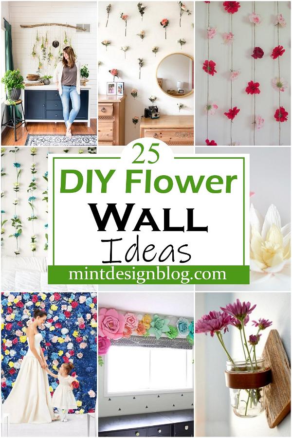 DIY Flower Wall Ideas 1