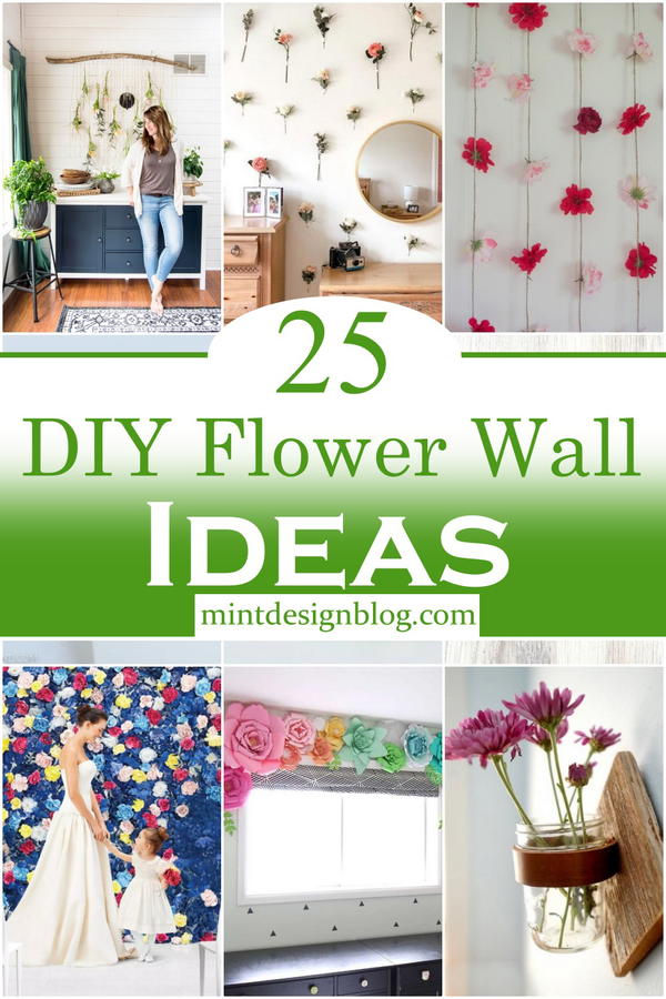 DIY Flower Wall Ideas 2