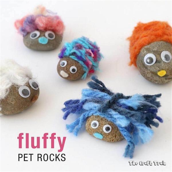 DIY Fluffy Pet Rocks