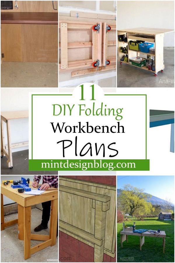 11 DIY Folding Workbench Plans For Wood Workers - Mint Design Blog