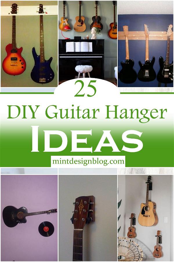 DIY Guitar Hanger Ideas 1