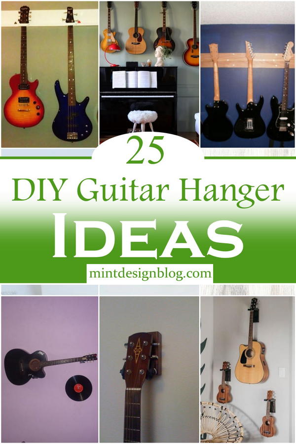 DIY Guitar Hanger Ideas 1