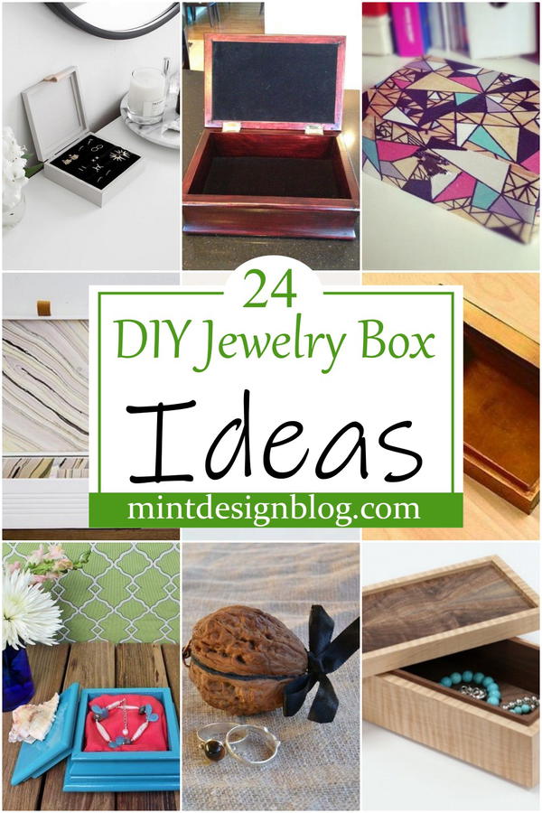 24 Diy Jewelry Box Ideas For Storage Mint Design Blog