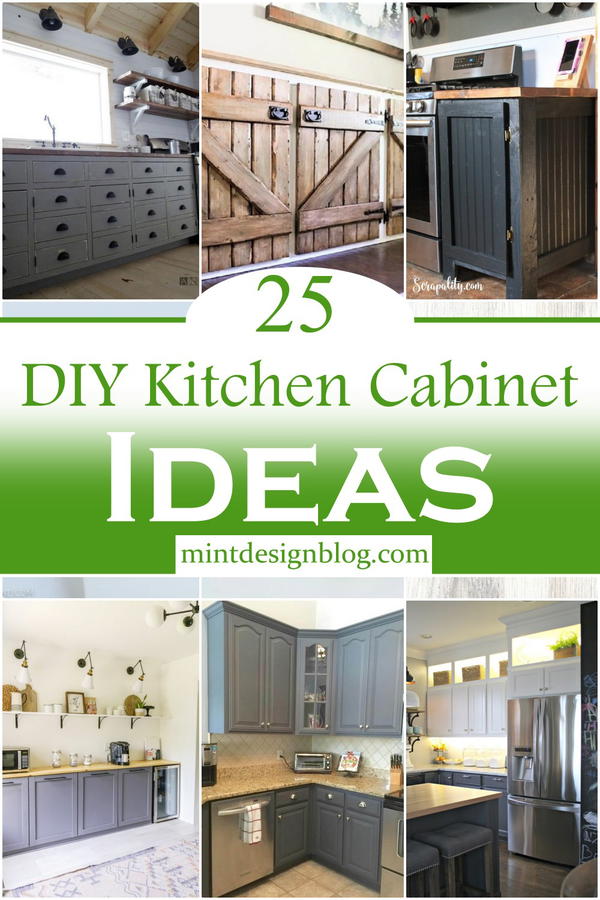 25 DIY Kitchen Cabinet Ideas - Mint Design Blog