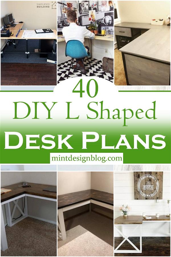 DIY L Shaped Desk Plans 1