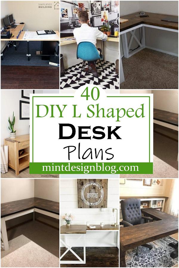 DIY L Shaped Desk Plans 2