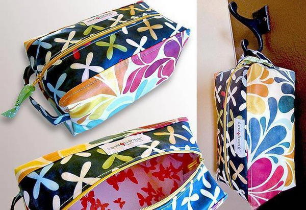 DIY Laminated Toiletry Bag