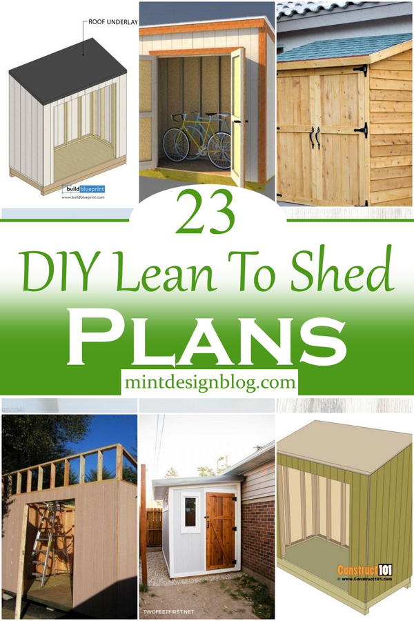 DIY Lean To Shed Plans 1